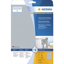 Typeplaatje-etiketten herma 4593 zilver