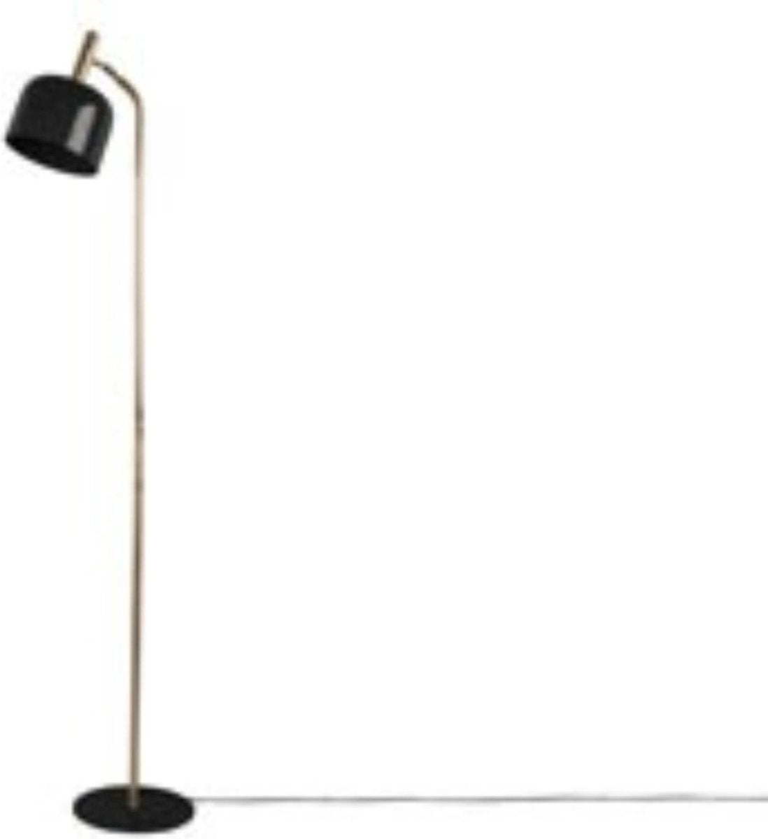 Leitmotiv vloerlamp smart - zwart - 26x26x164cm - modern - staande lampen voor woonkamer - slaapkamer