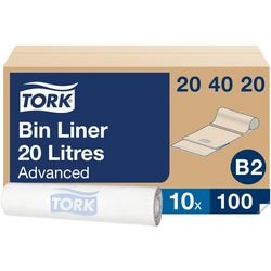 Vuilniszakken tork b2 20 l wit