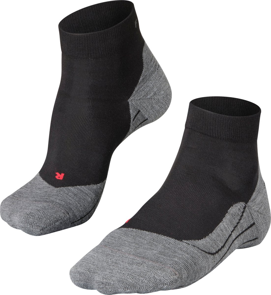 Falke ru4 short anti-blaar katoen functioneel materiaal hardloopsokken heren zwart - maat 46-48