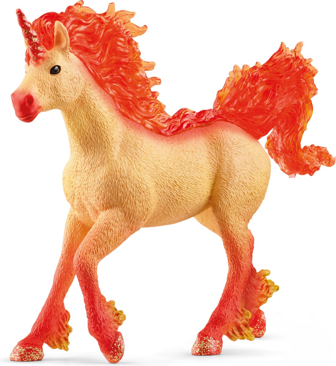 Schleich bayala - elementa vuur eenhoorn hengst - unicorn speelgoed - 70756