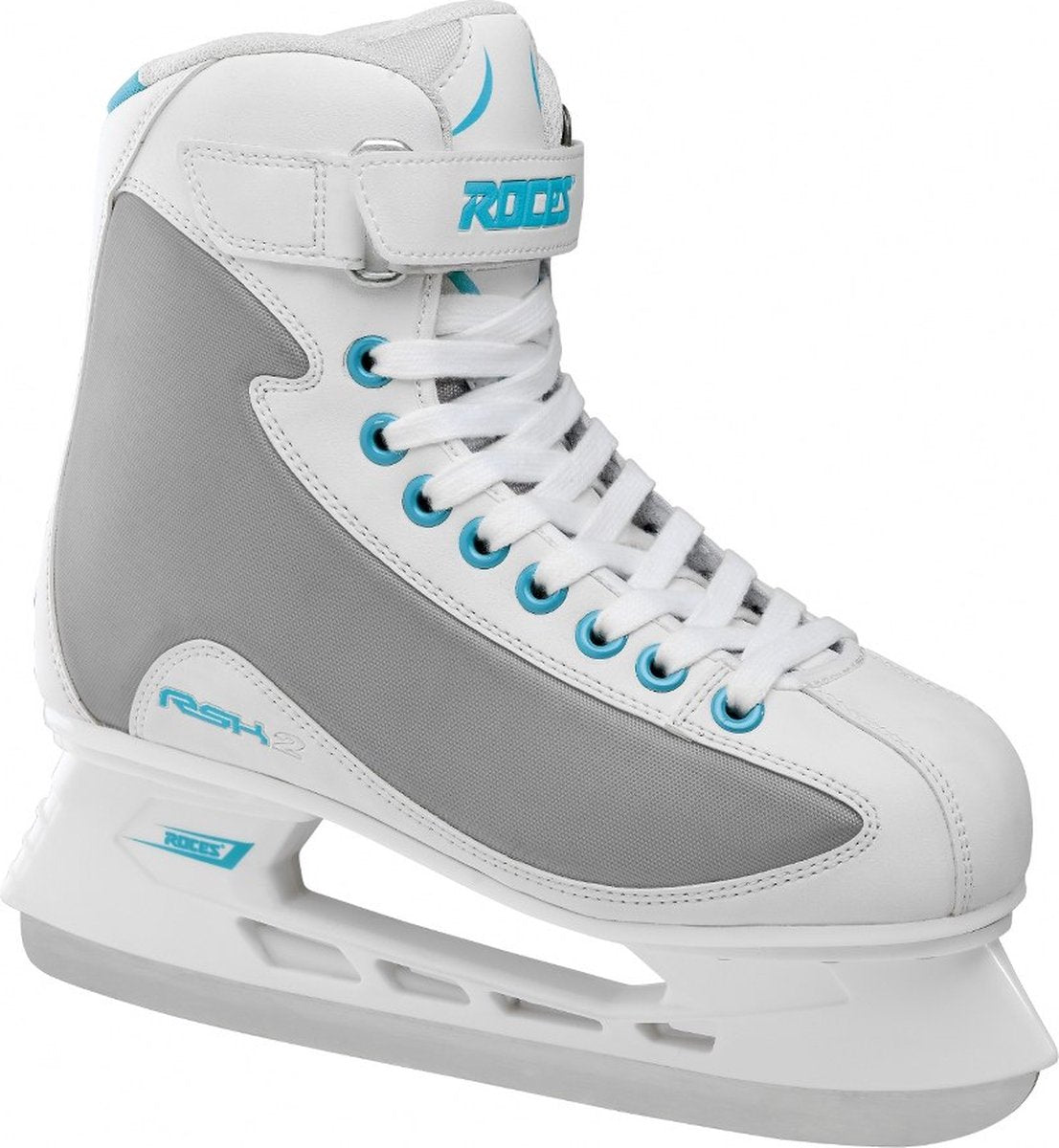 Roces – rsk 2 – ijshockeyschaatsen – schaatsen dames – wit blauw – stevige constructie rvs ijzer – maat eu 41
