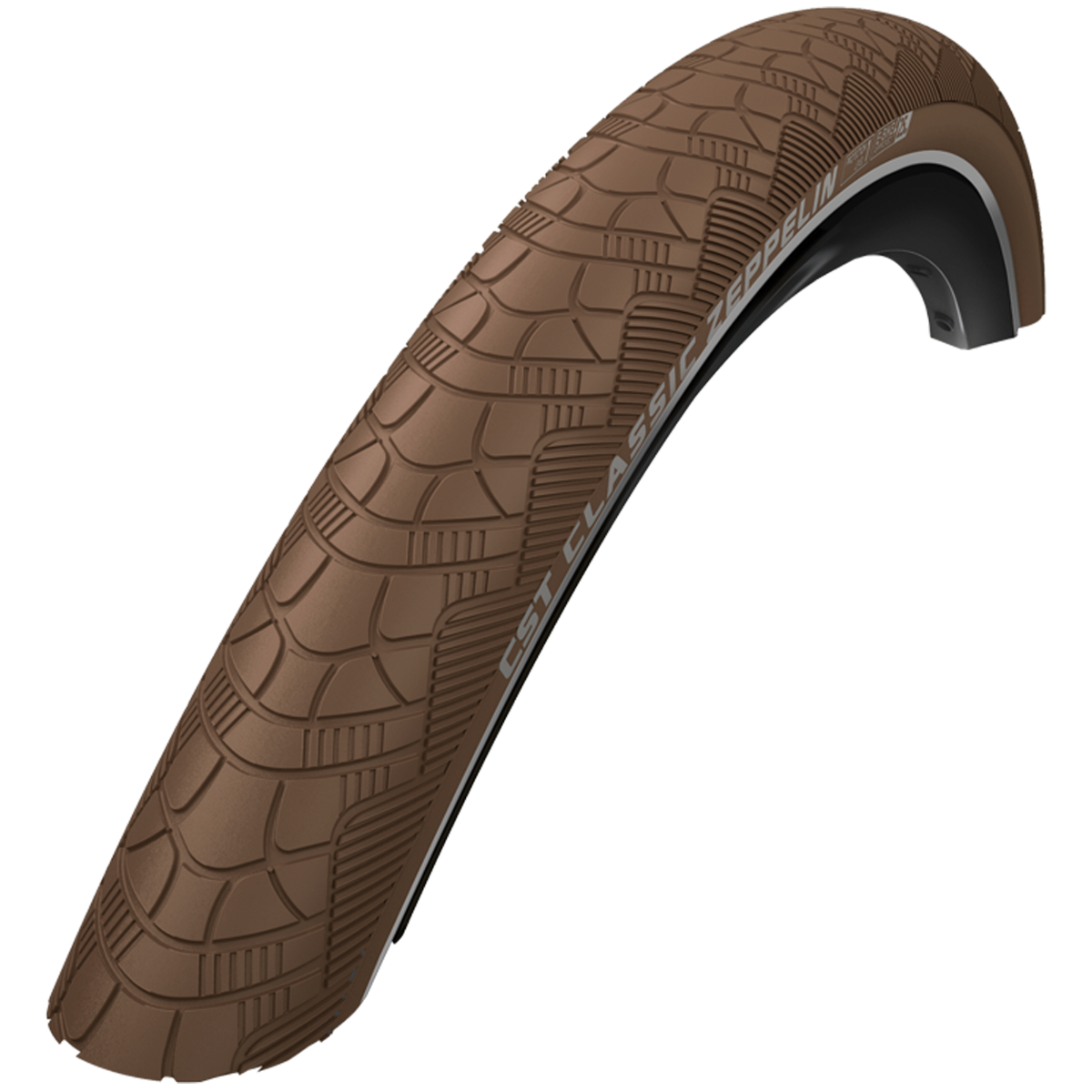 Cst buitenband zeppelin 26 x 1.75'' 47-559 - bruin met reflectie