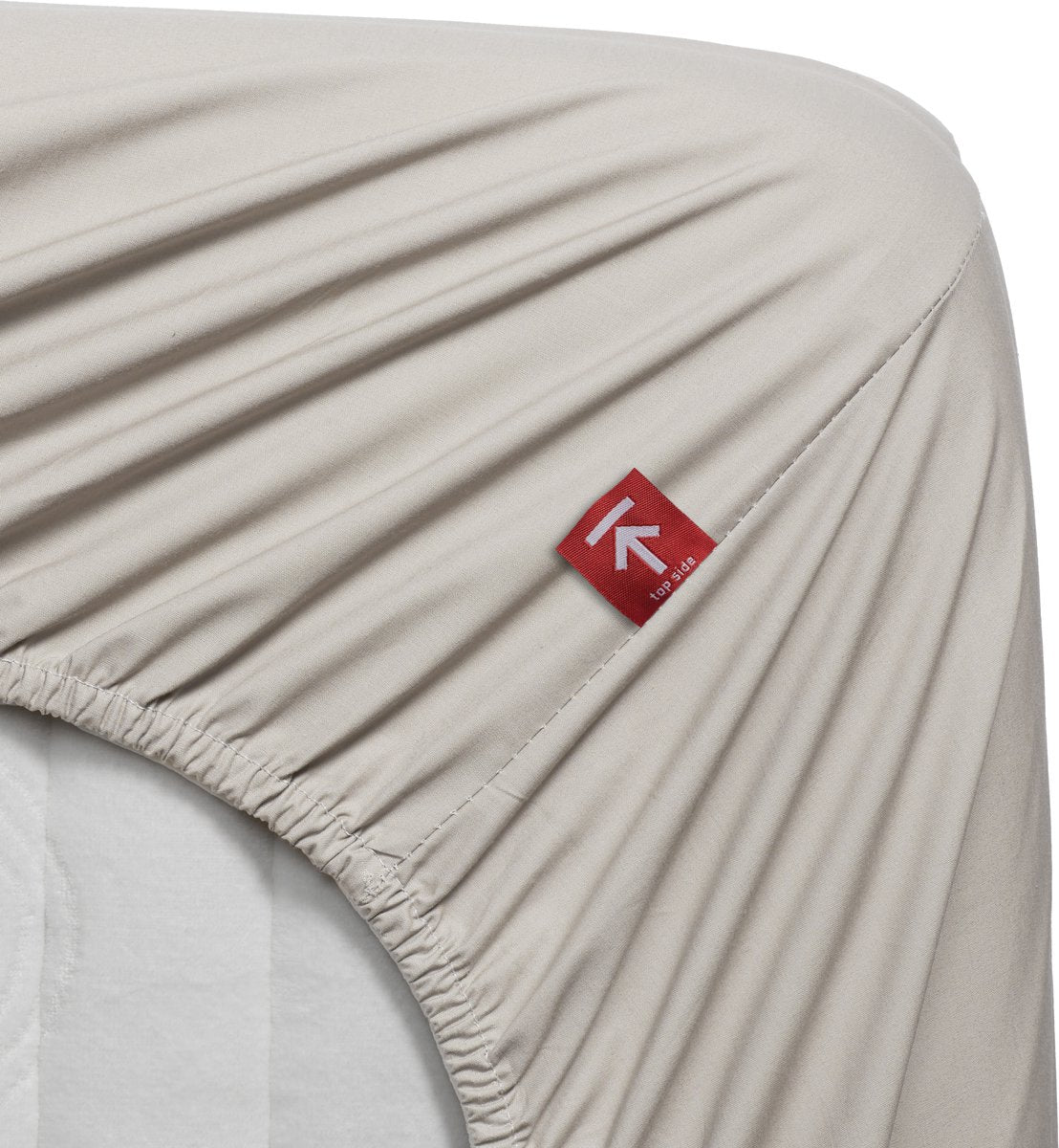 Beddinghouse - percale katoen - topper hoeslaken - 140x200 cm - naturel