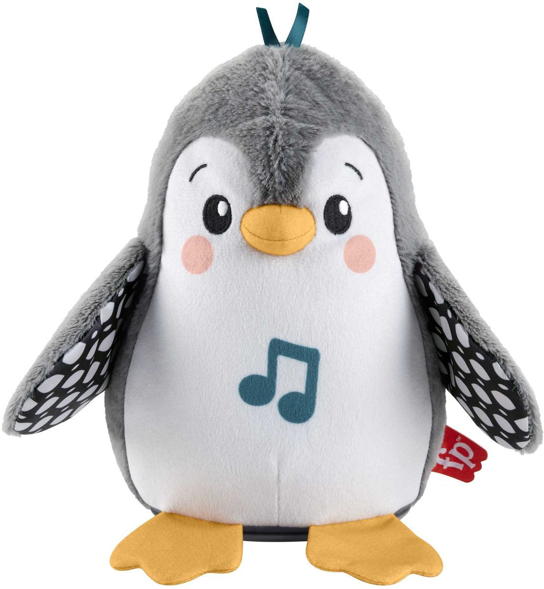 Fisher-price flap wobble penguin - 20 cm hoog - interactieve knuffel