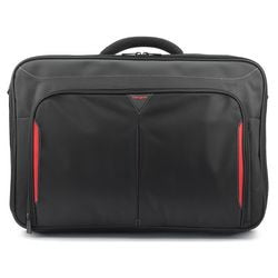 Laptoptas targus classic+ 17 18” zwart, rood