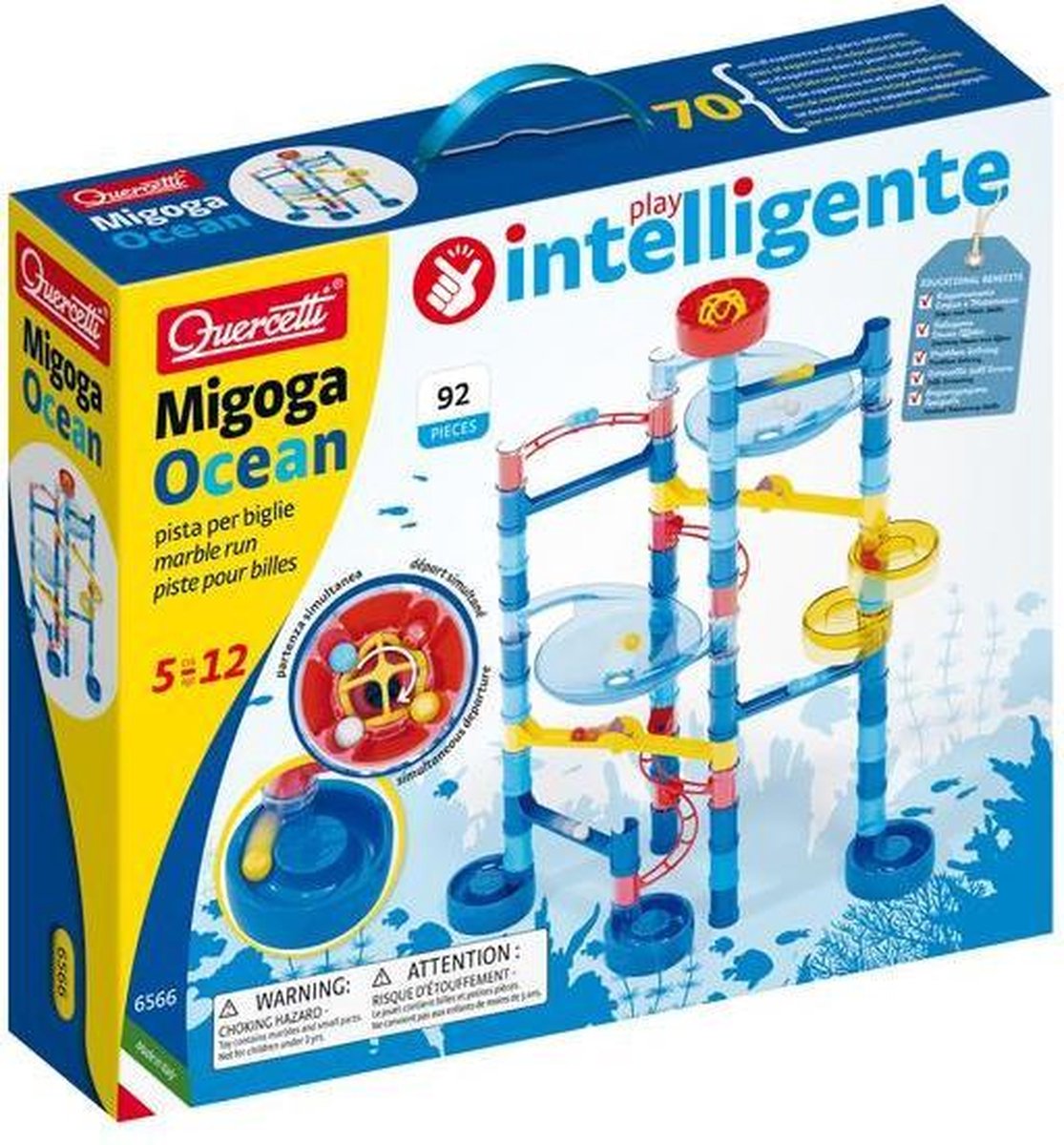 Quercetti knikkerbaan migoga ocean 92 onderdelen