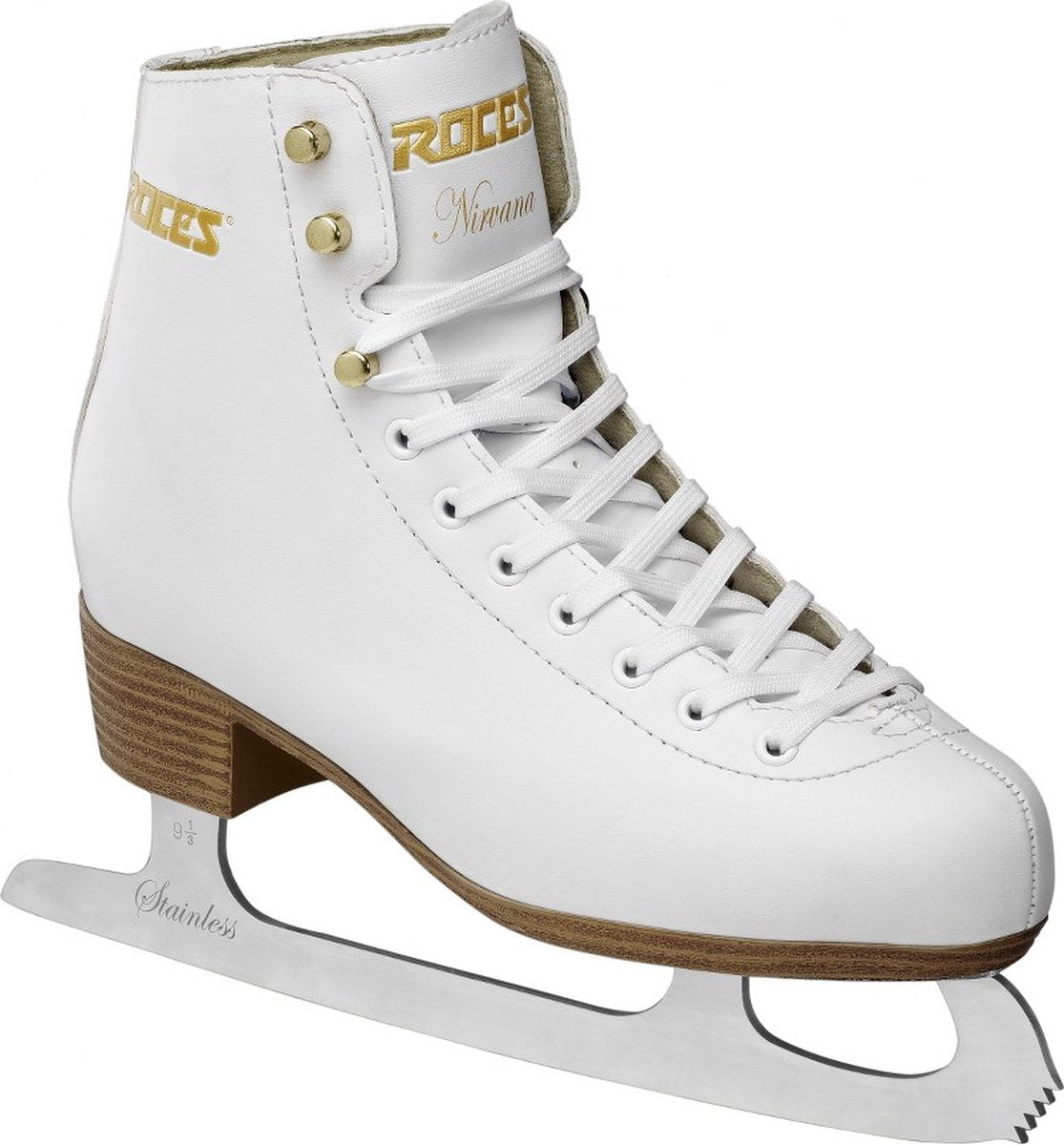 Roces – nirvana – kunstschaatsen – schaatsen dames – wit – extra enkelsteun comfort warmvoering – maat eu 41