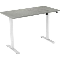 Zit-sta-bureau euroseats 1-motor betonlook beton metaal