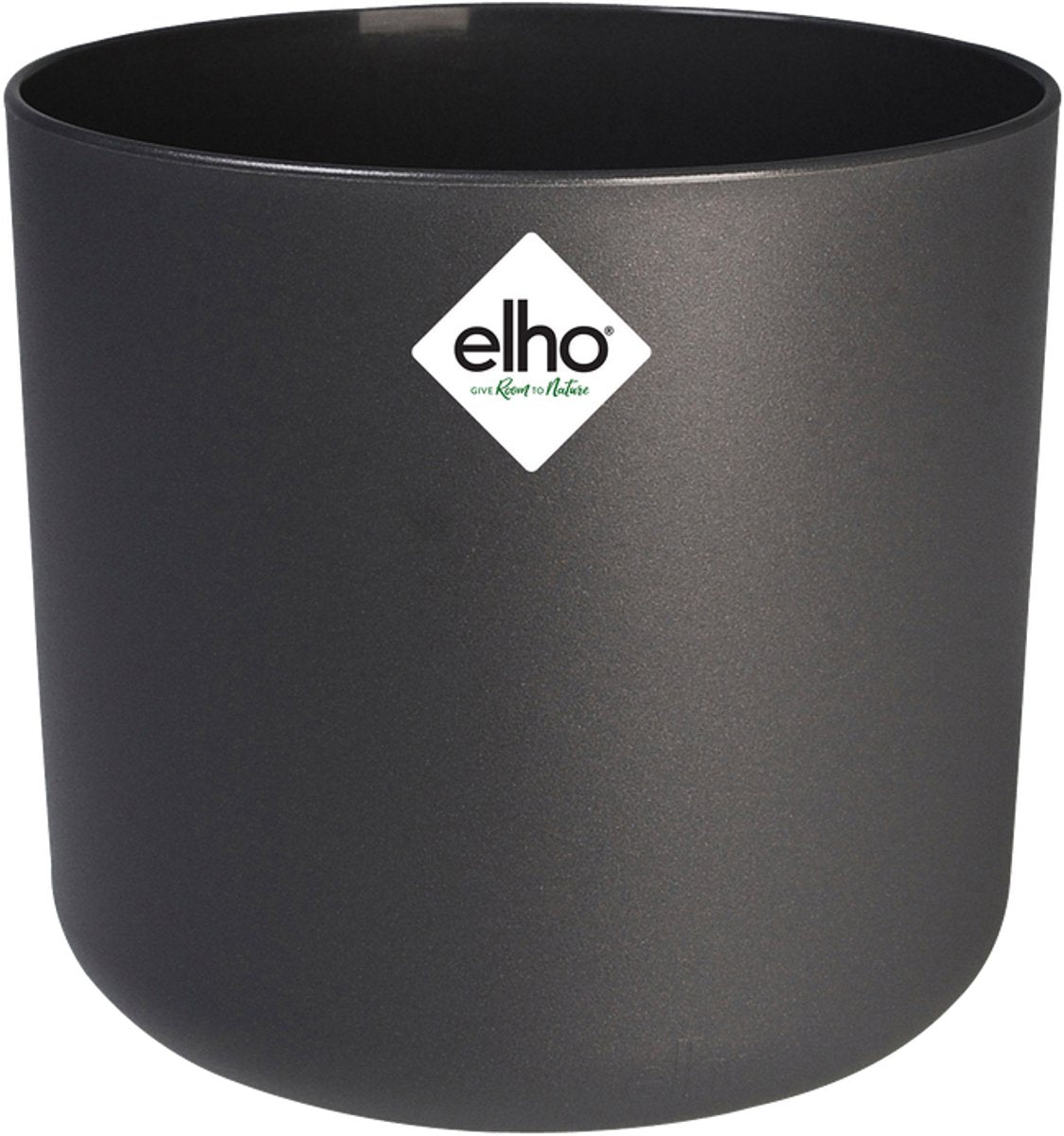 Elho b.for soft rond 22 - bloempot voor binnen - 100% gerecycled plastic - ø 22.3 x h 20.4 cm - antraciet