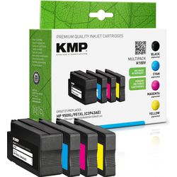 Inktcartridge kmp hp 950xl 951xl zwart, cyaan, magenta, geel