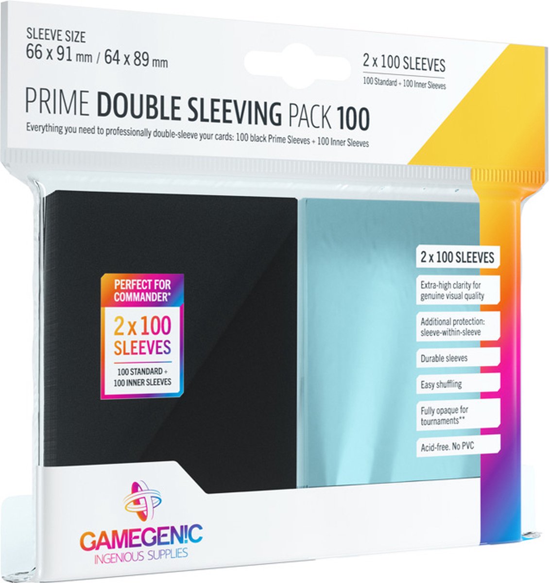 Gamegenic prime double sleeving pack 100