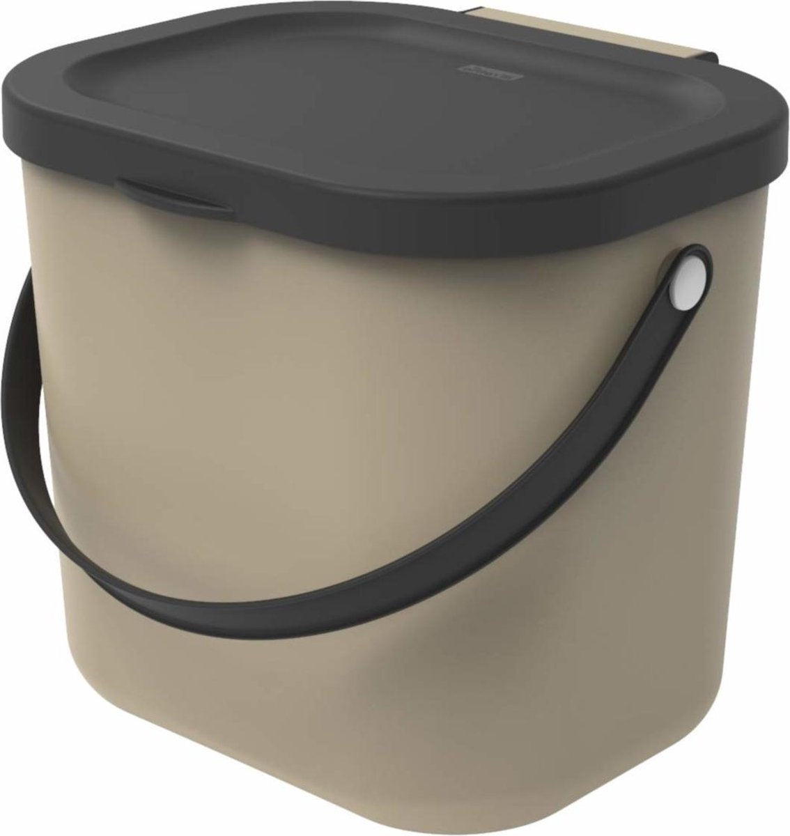 Rotho albula bio afvalbakje 23.5x20x20.8 cm 6l cappuccino