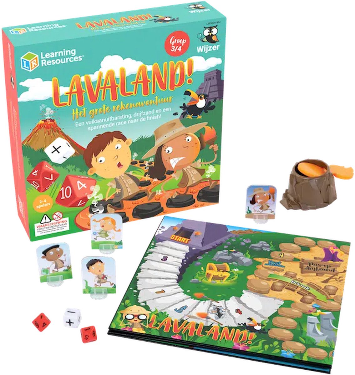 Wijzer over de basisschool wijzer lavaland - rekenspel voor groep 3 t m 5 - oefen tellen, optellen en aftrekken -