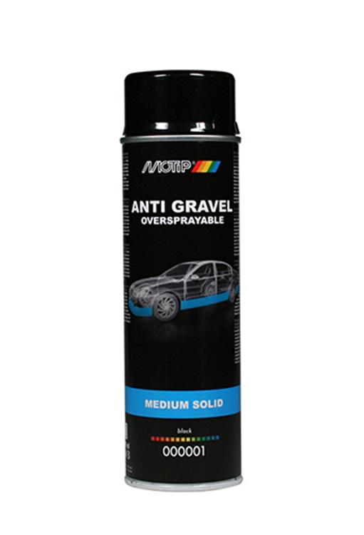 Motip 1051452 - anti steenslag zwart spuitbus 500 ml | 1 stuks