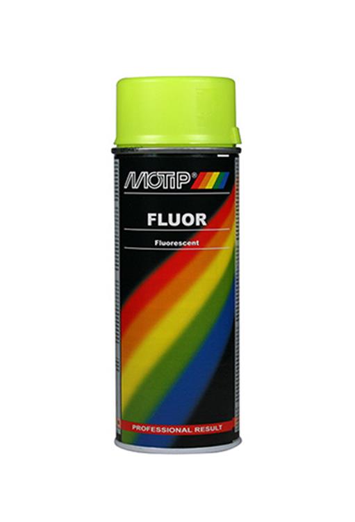 Motip fluor verf geel spuitbus 400ml