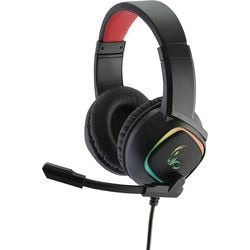 Headset mediarange mrgs301 zwart, rood