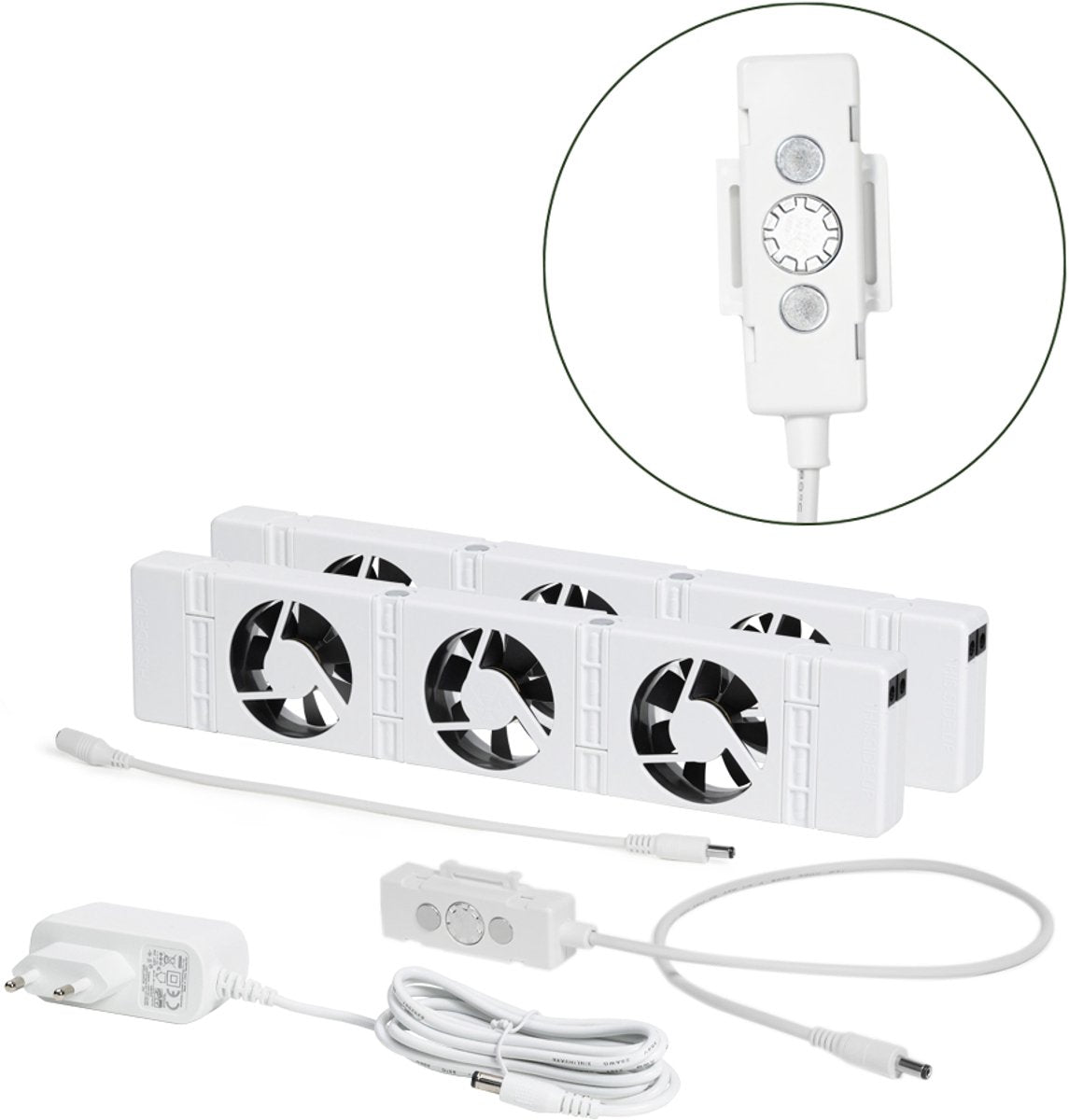 Speedcomfort radiator ventilator duo set – geschikt voor standaard, smalle en enkelplaats radiatoren en convectoren