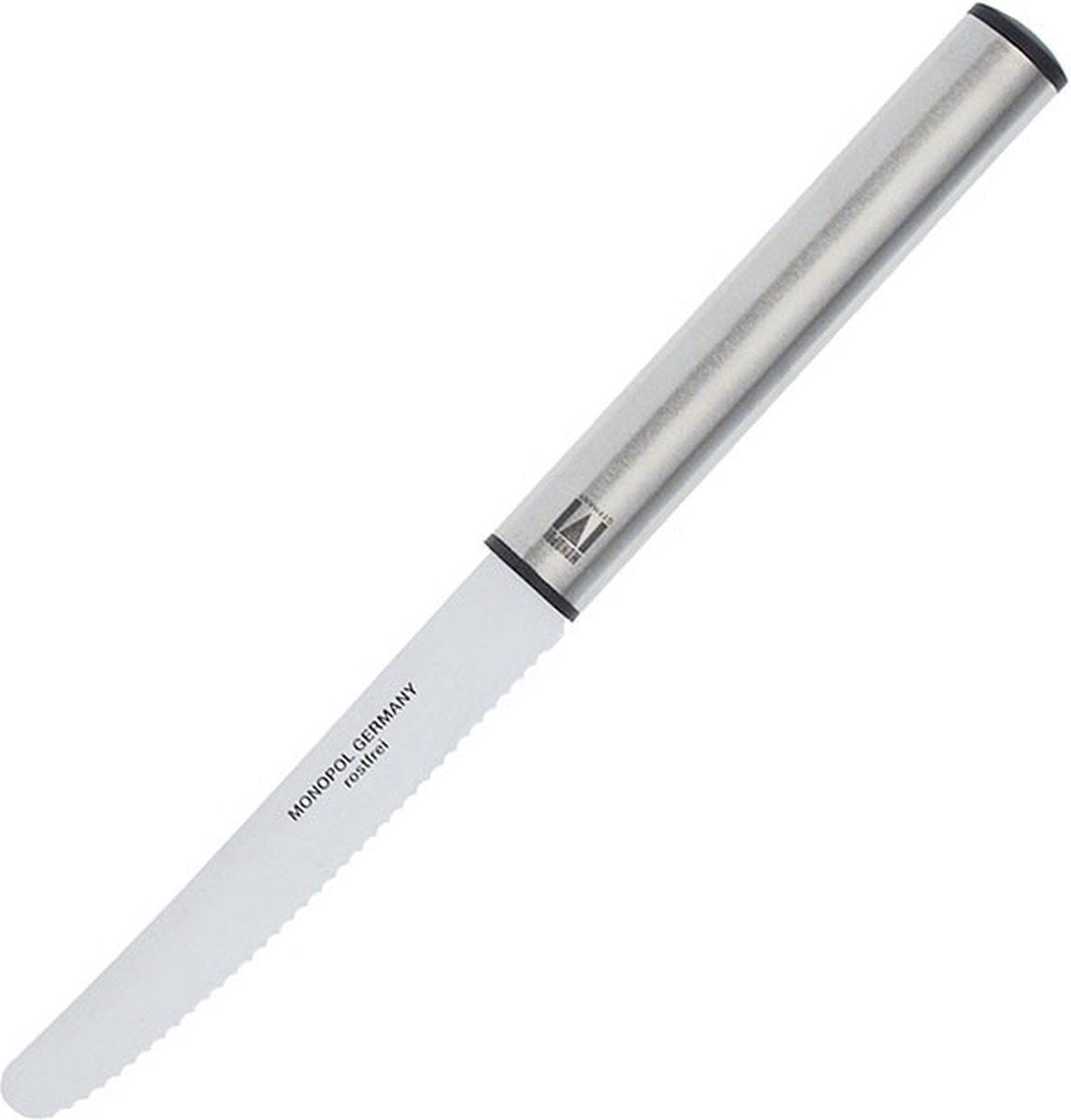 Westmark vesper- steakmes, gekartelde structuur, lengte: 23 cm, monopol-editie, roestvrij staal kunststof, profi, zilver, 16923360