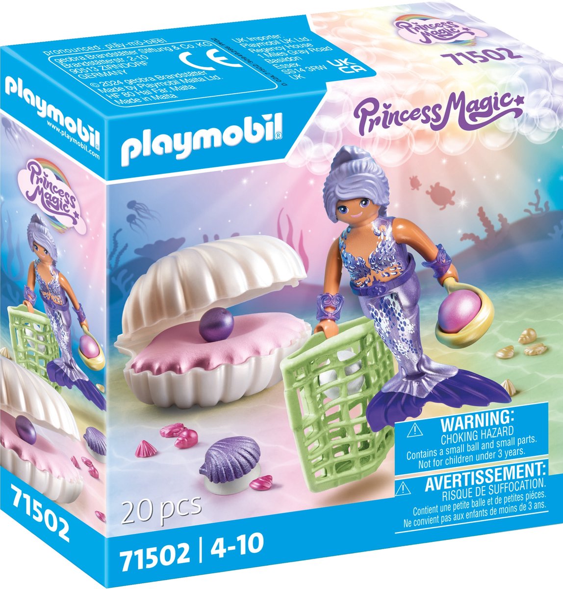 Playmobil princess magic zeemeermin met parelmoer - 71502
