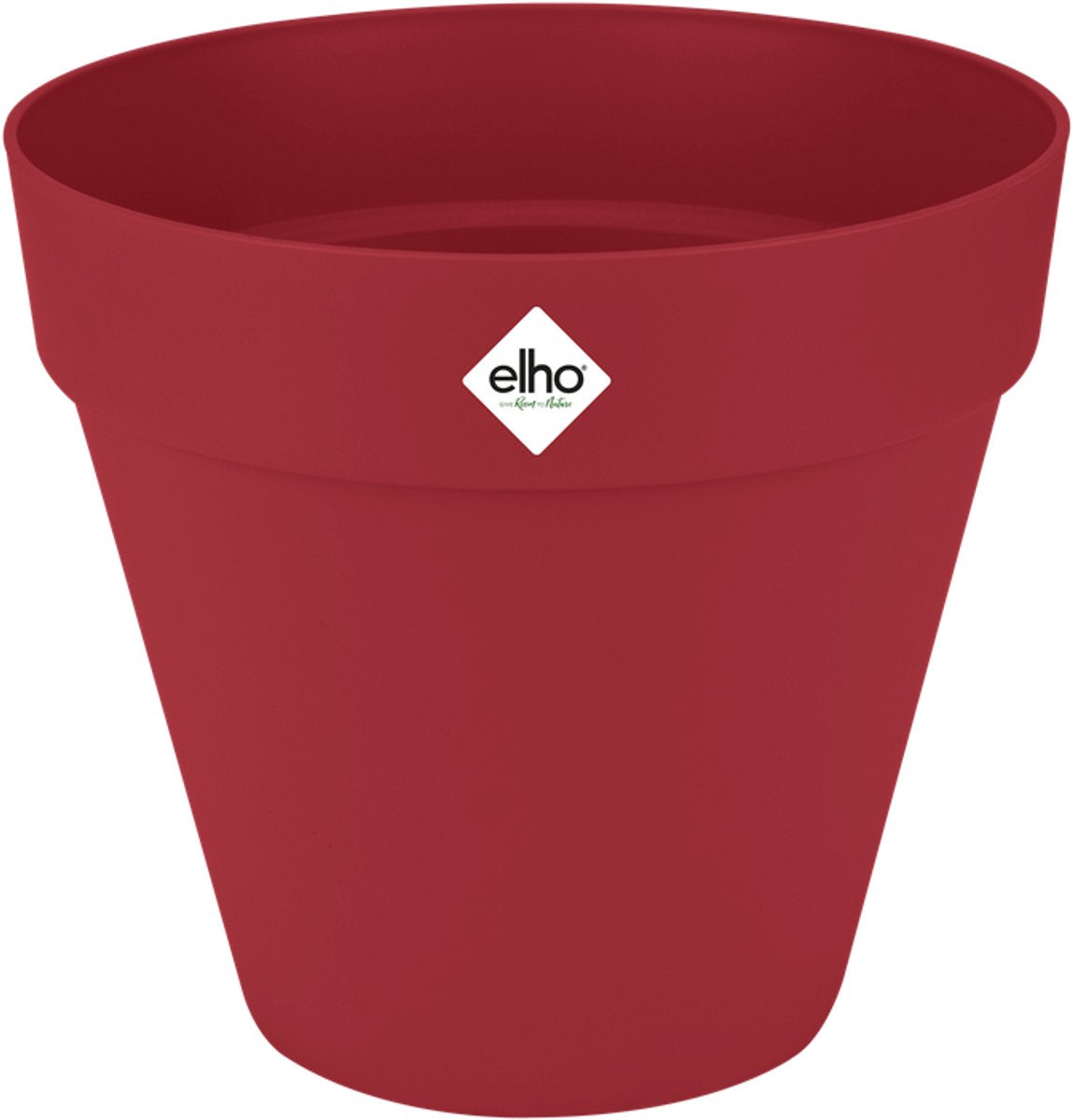Elho loft urban rond 50 - bloempot voor buiten - ø 48.5 x h 44.5 cm - theater rood