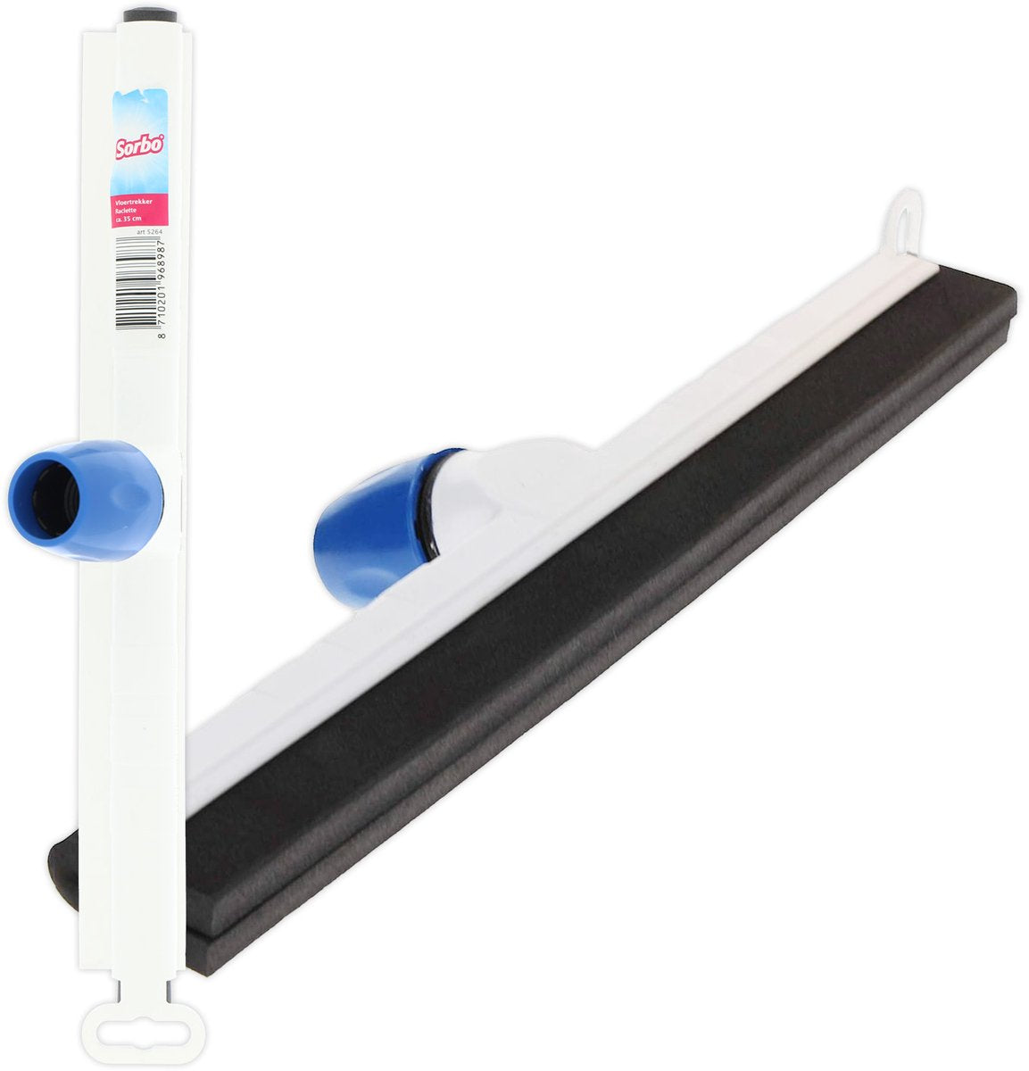 Sorbo vloertrekker 45 cm - vloerwisser met schuimrubber - watertrekker voor badkamer en keuken