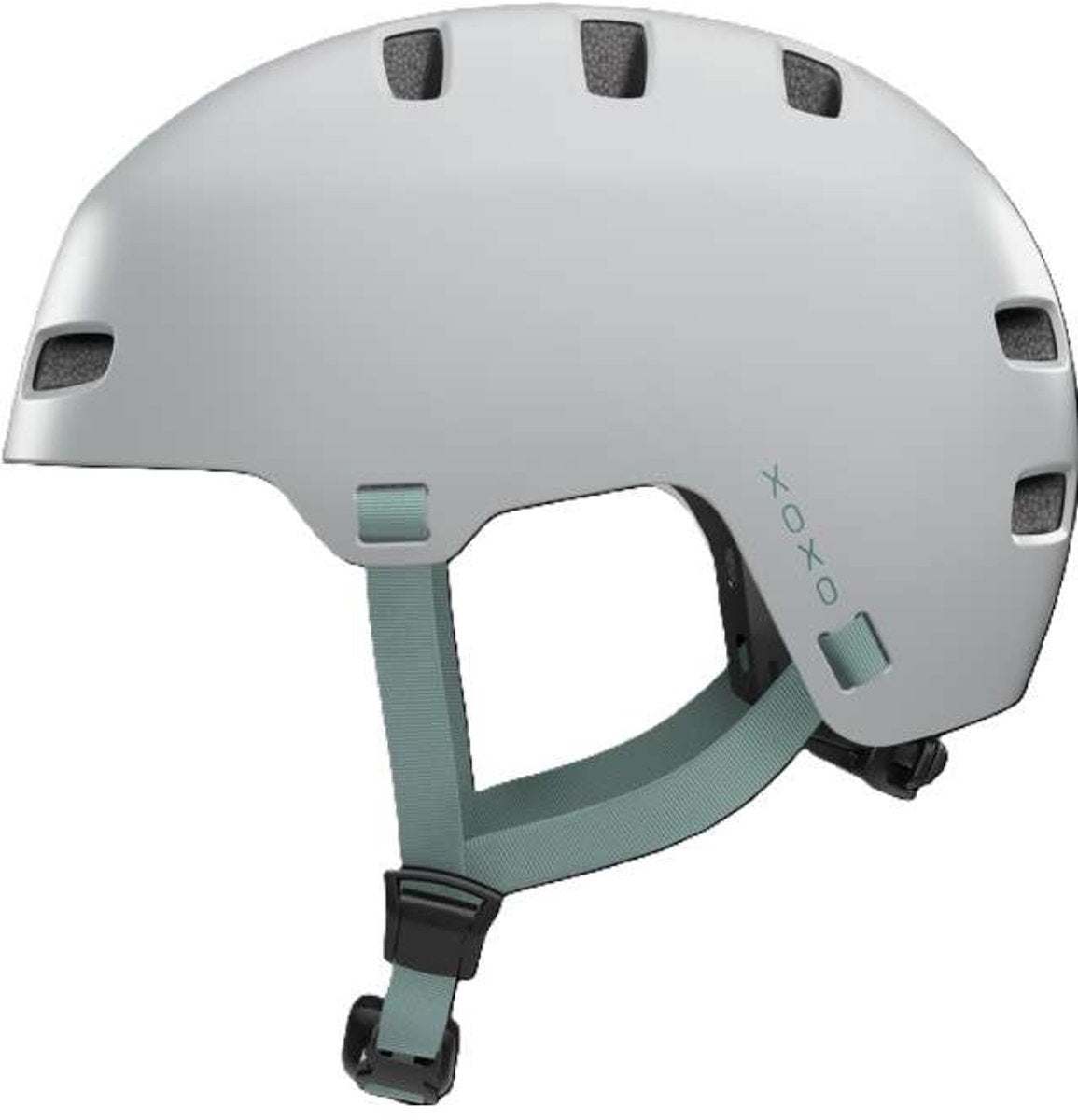 Abus fietshelm xoxo cool grey s - 51-55 cm - grijs - geschikt voor gebruik op elektrische fietsen - stadsfietsen - 370 g