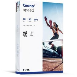 Kopieerpapier tecno speed 2100011524 a3 80 g m² wit 500 vellen