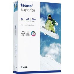 Kopieerpapier tecno 2100011537 a3 80 g m² wit 500 vellen