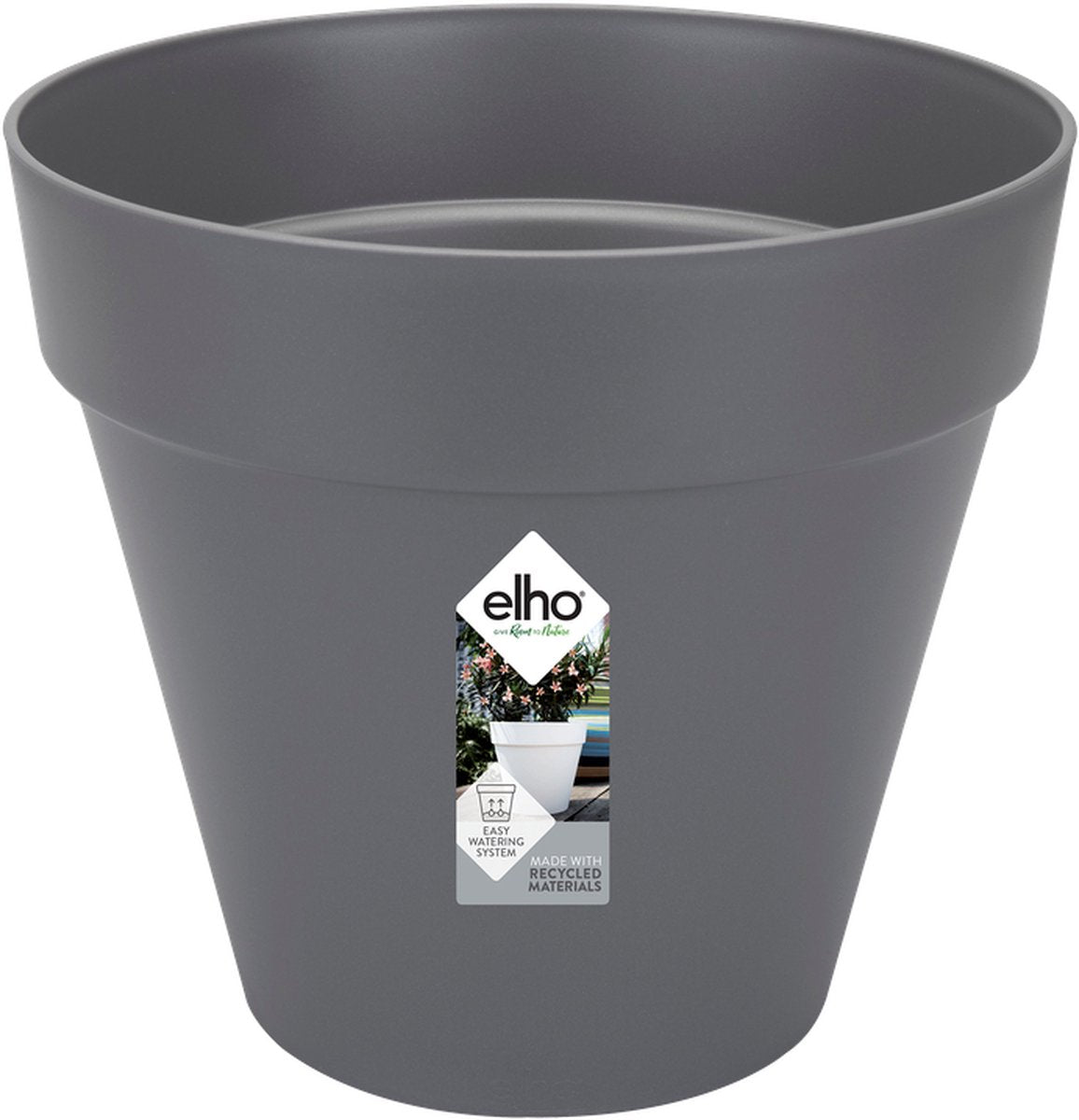 Elho loft urban rond 30 - bloempot voor buiten - ø 28.5 x h 26.0 cm - antraciet