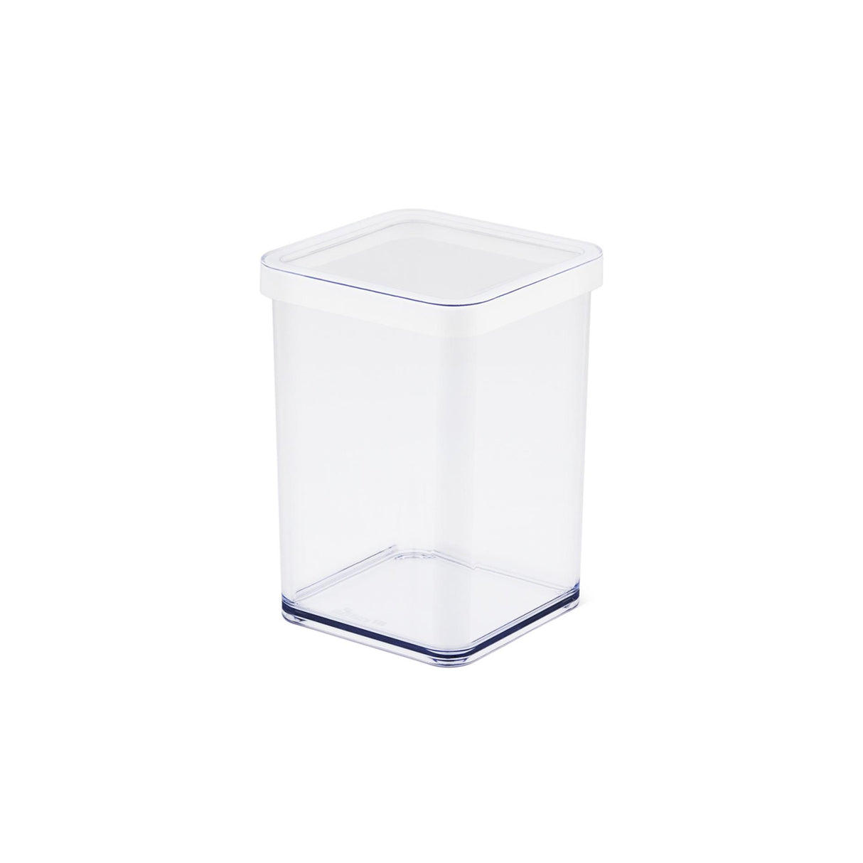 Rotho loft voedselbewaardozen - met witte siliconenafdichtring - 1 liter - transparant