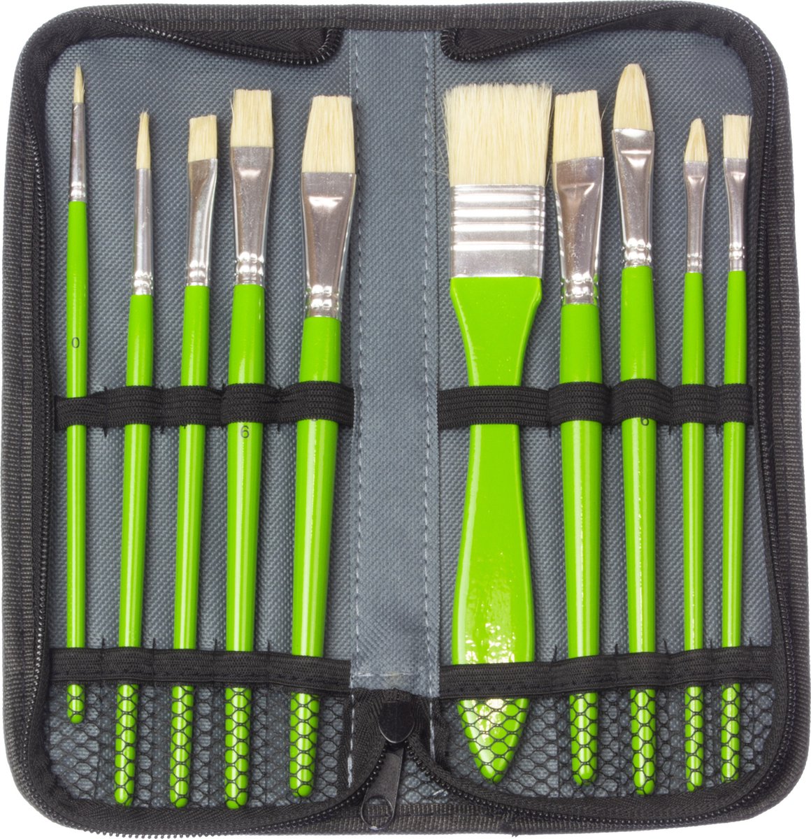 Kangaro penselenset - olieverf - 10 stuks in etui - k-840001