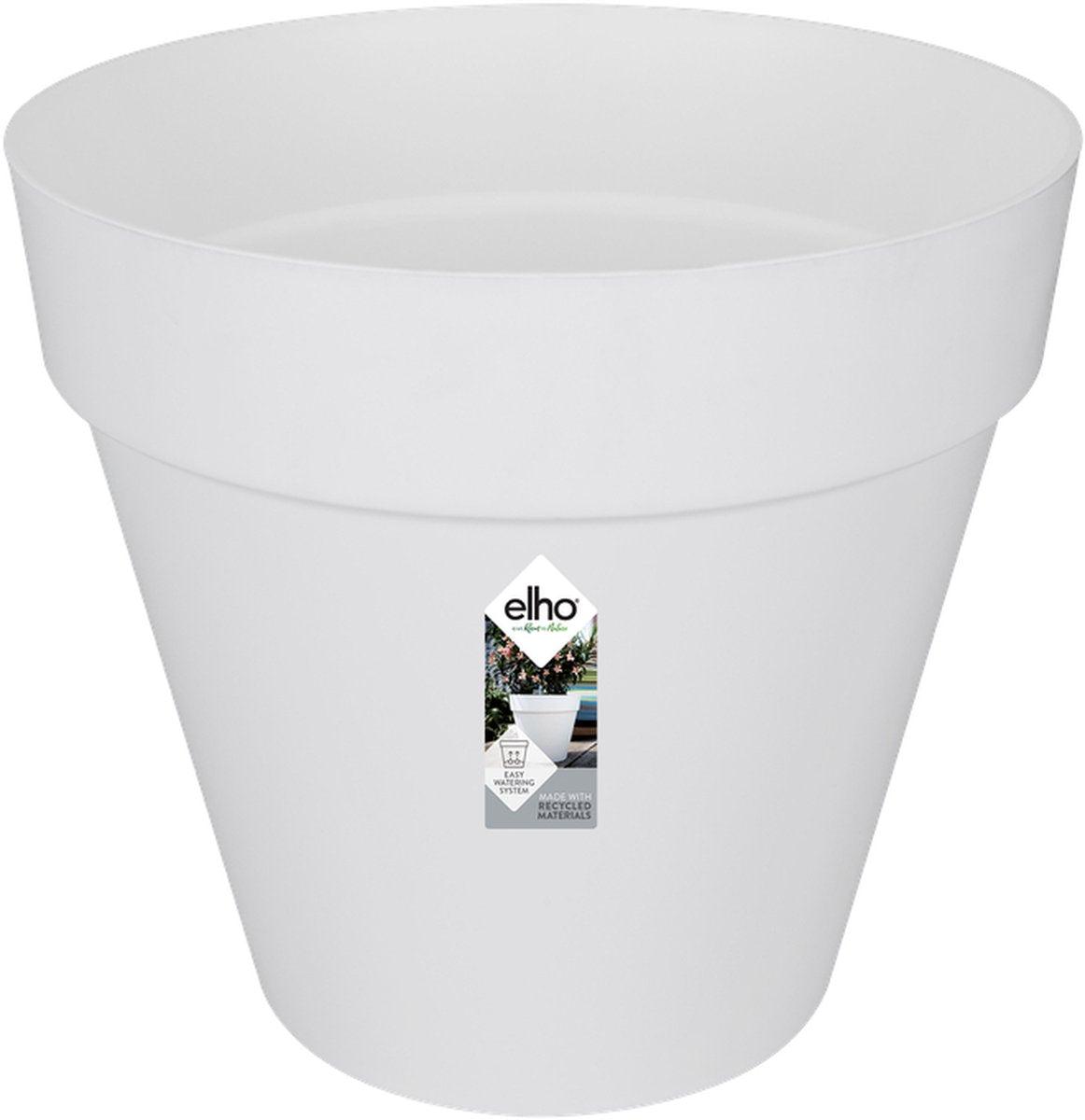 Elho loft urban rond 50 - bloempot voor buiten - ø 48.5 x h 44.5 cm - wit