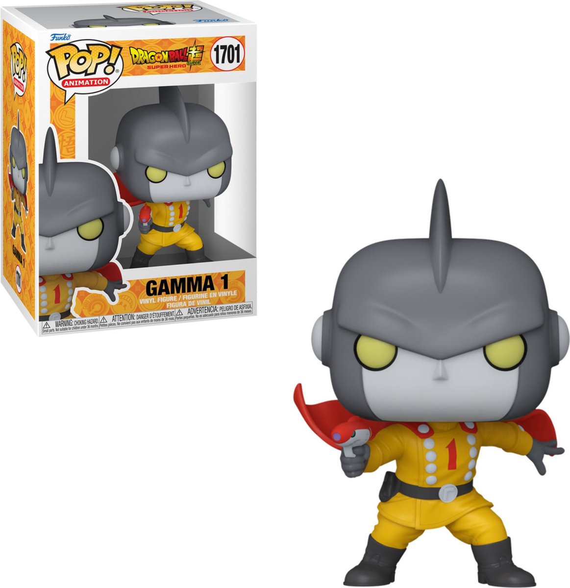 Funko dragon ball super - super hero gamma 1 vinyl figuur 1701 pop! meerkleurig