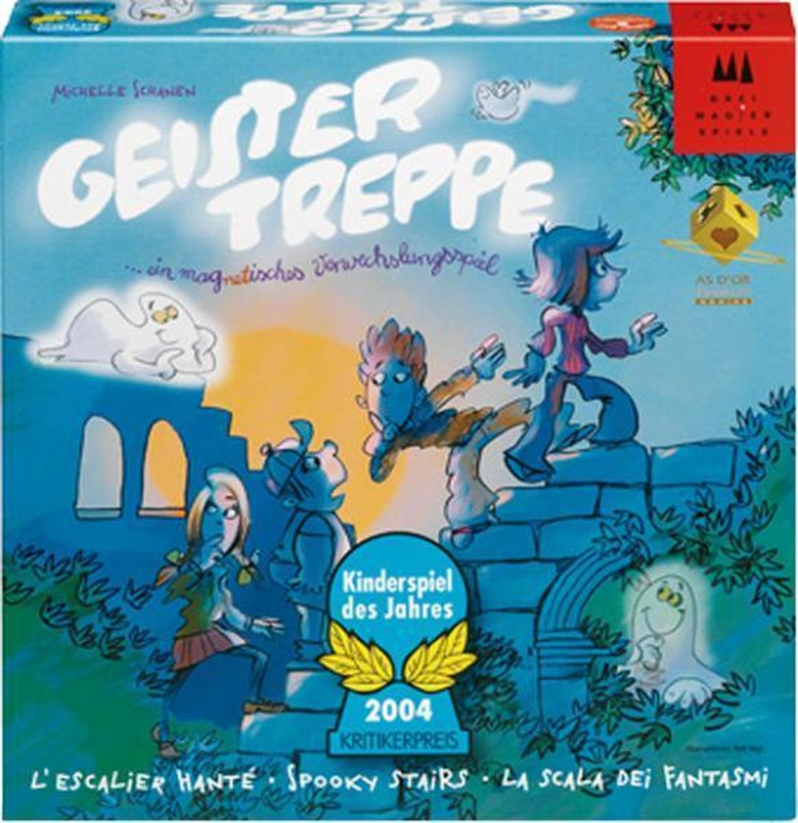 Drie magiers spellen spokentrap - bordspel