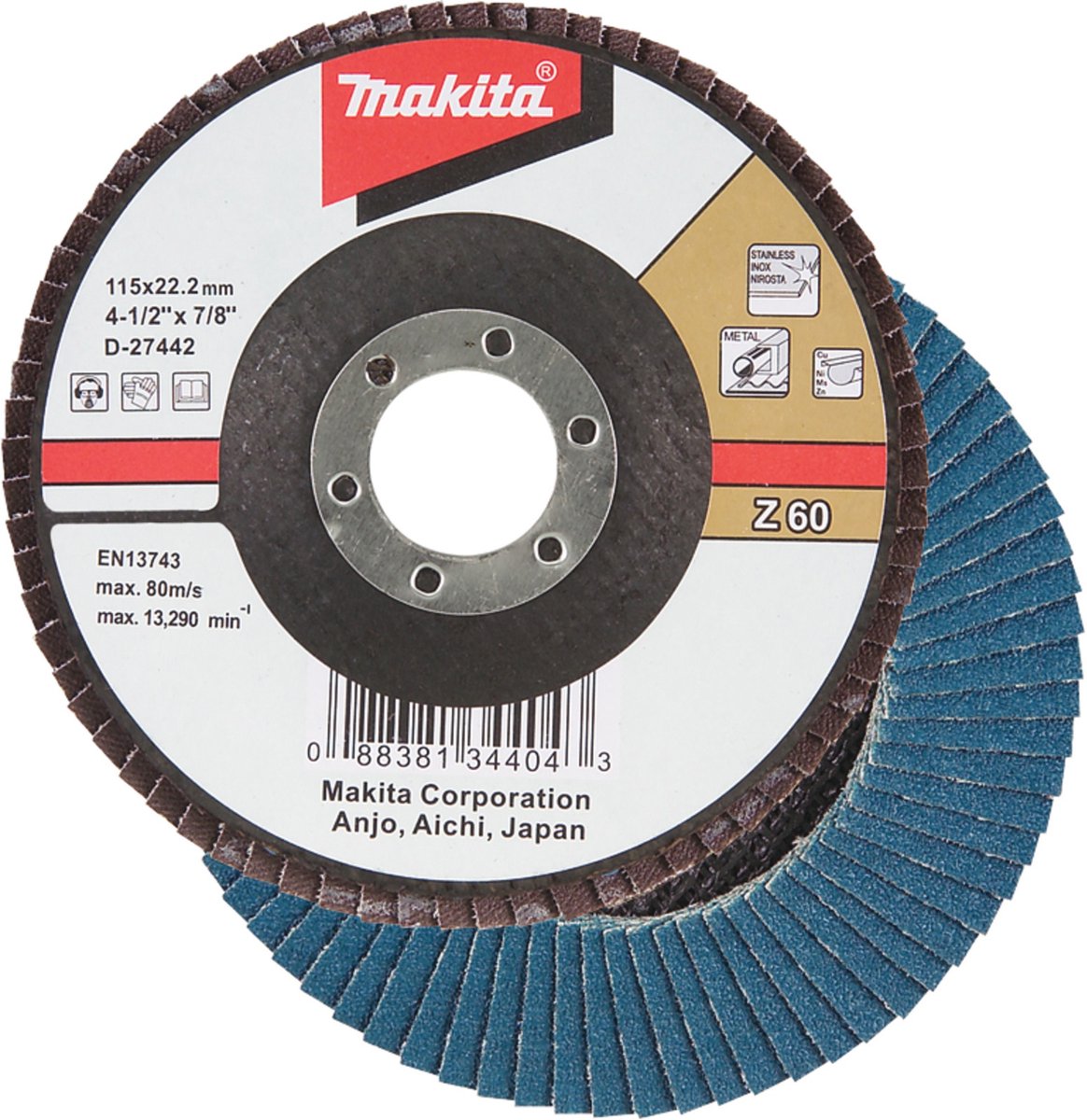 Makita d-27442 lamellenschijf 115mm k60