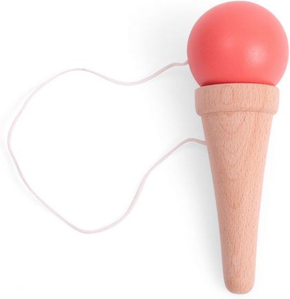 Bs toys kendama ijsje - behendigheidsspel - vangbal - kinder speelgoed - houten spel - coördinatie training - kendama spel - houten speelgoed