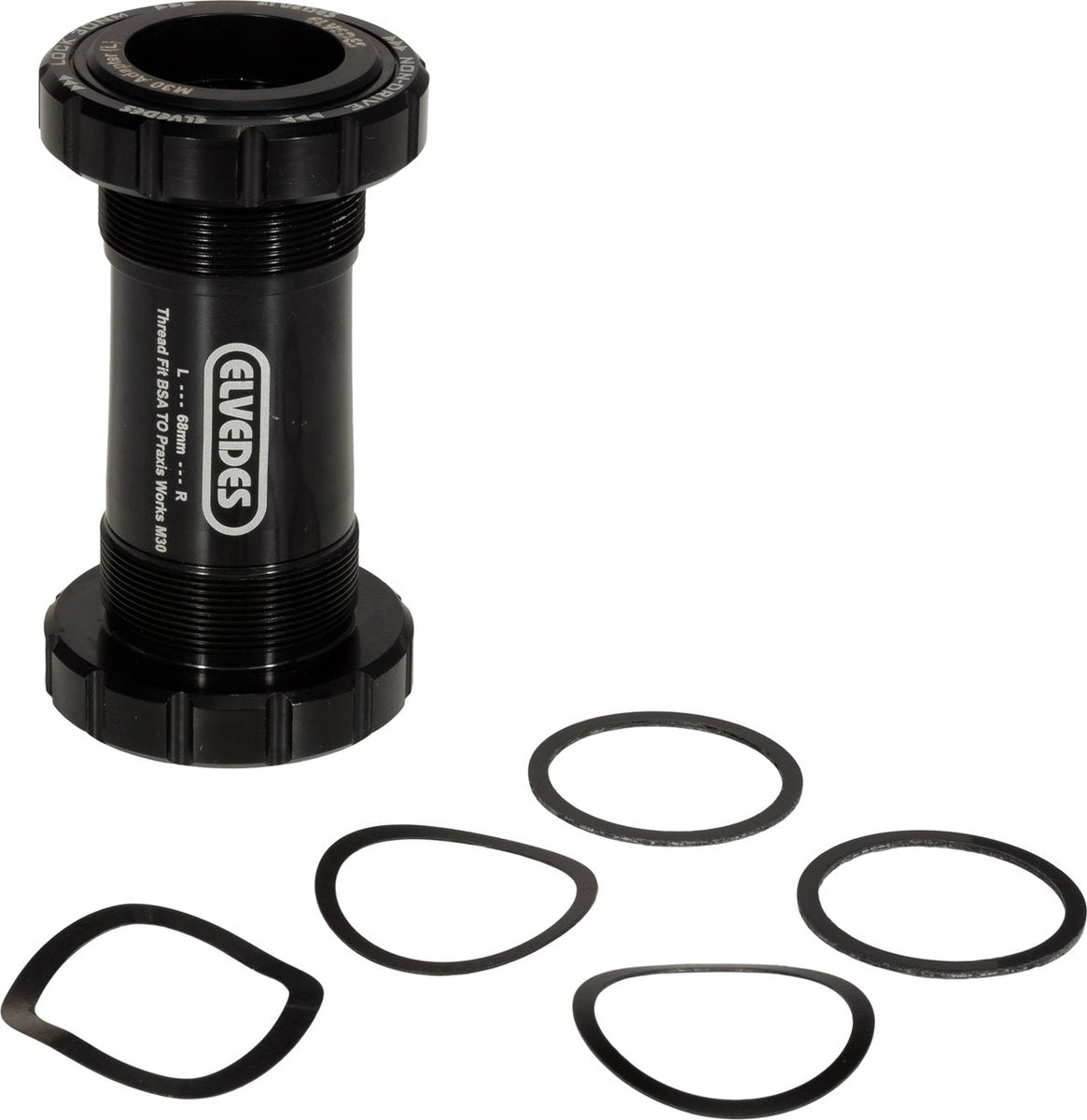 Trapas Elvedes Thread fit BSA voor Praxis road MTB 68-73 mm