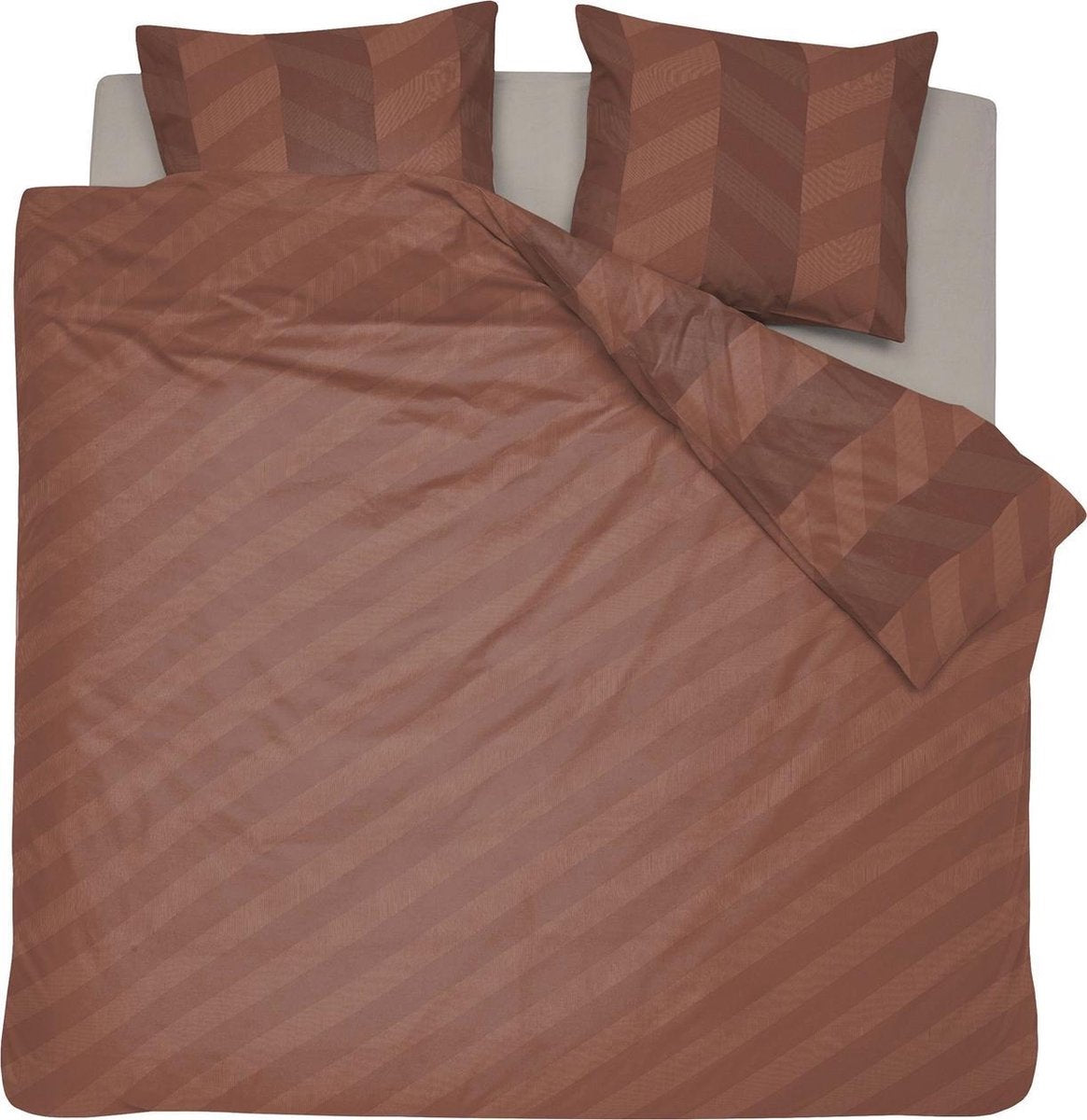 Damai - atomy - dekbedovertrek - bio satijn - 240x200 220 cm - rood + 2 kussenslopen 60x70