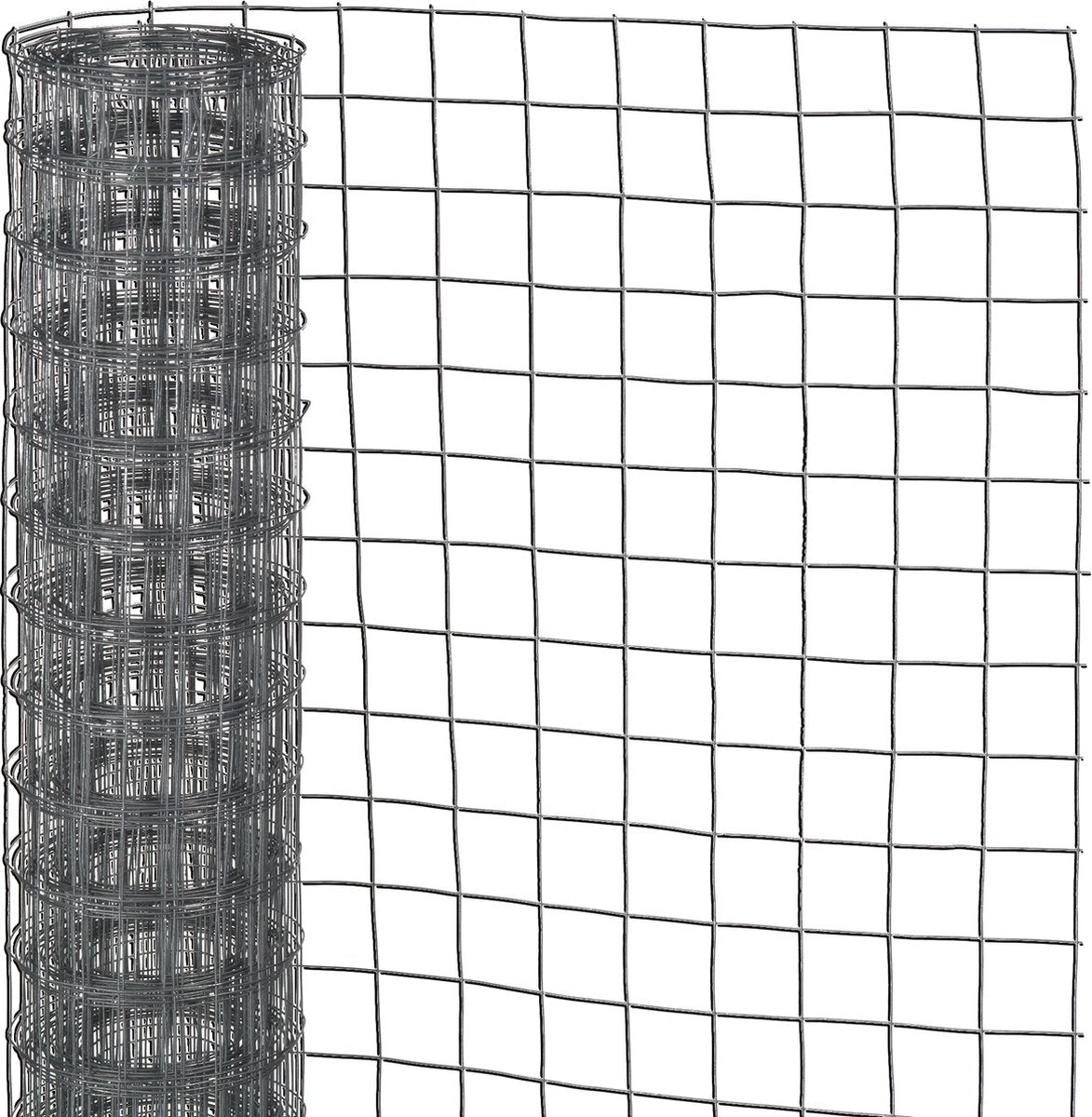 Nature - verzinkt staal gaas - 10 x 0,50m - grijs - 12,7mm mazen