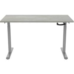 Zit-sta-bureau euroseats crank bursligr140oxy grijs beton metaal