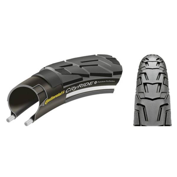 Continental buitenband ride city breaker 37-622 zwart reflectie