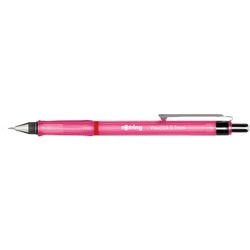 Rotring visuclick-vulpotlood | 0,7 mm | 2b-stift | felroze behuizing | 12 stuks