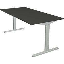Bureau kerkmann 11020613 in hoogte verstelbaar antraciet, zilver