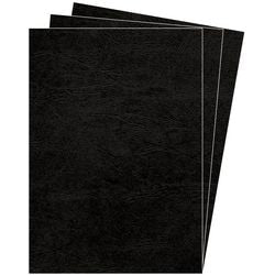3304 pack 100 binding cover black 5374401 fellowes