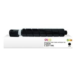 Inktcartridge owa c-exv 49 k compatibel zwart
