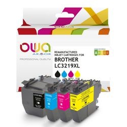 Inktcartridge owa lc3219xl compatibel cyaan, geel, magenta, zwart