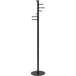 Maul caurus kapstok - 7 haak - standvoet - zwart - 1 stuk - ø 35 x 177 cm -