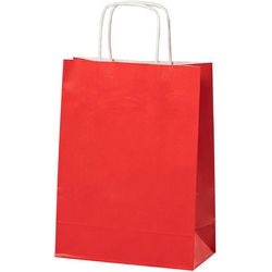 Papieren zak m rood 15,7 l 320x120x410 mm