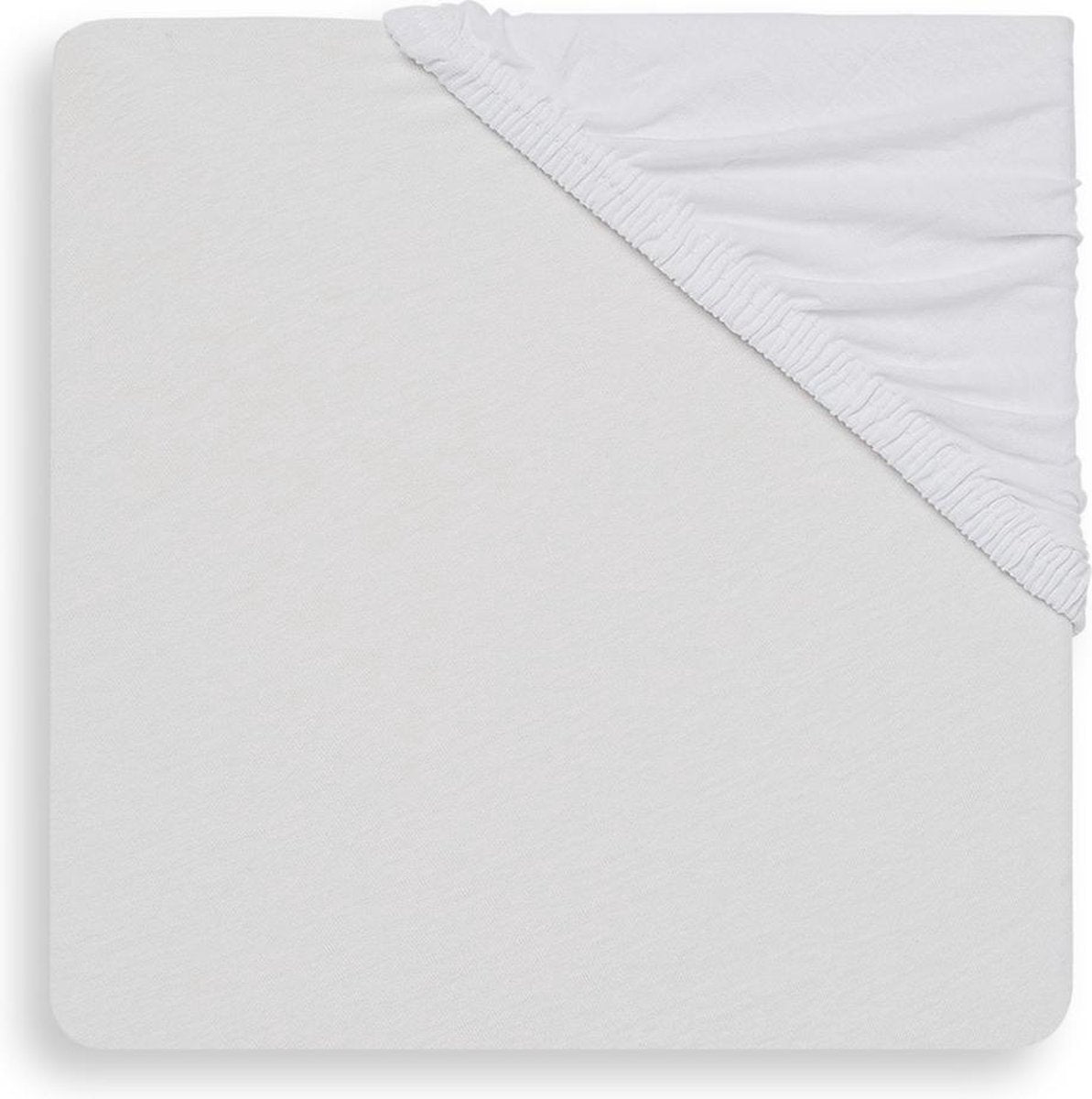 Jollein baby hoeslaken ledikant jersey 60x120cm - wit